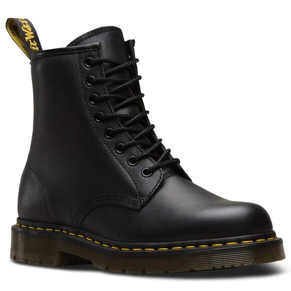 NWT Dr. Martens  Women Black Soft Toe, Slip Resistant, 6 Inch Work Boot (6.0 MW) - Picture 1 of 5